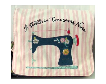 Stitch in Time Sewing Machine Cover pdf pattern instant download