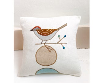 Winter Bird Cushion Pattern pdf instant download