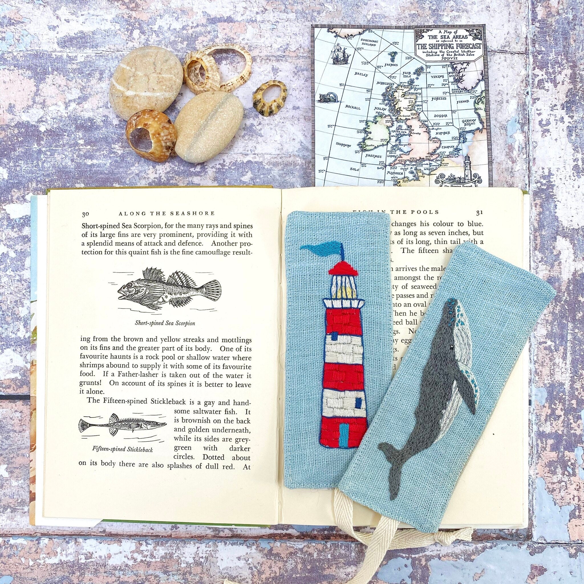 Coastal Collection Digital Seaside Sewing and Hand Embroidery Pattern ...