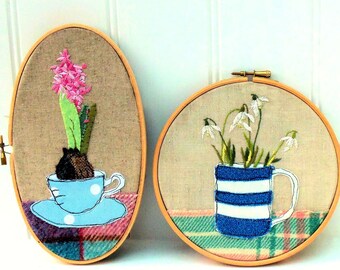 Signs of Spring Hoops downloadable pdf embroidery pattern