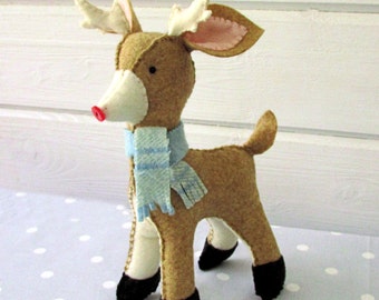 Christmas Reindeer Softie pdf downloadable Sewing Pattern