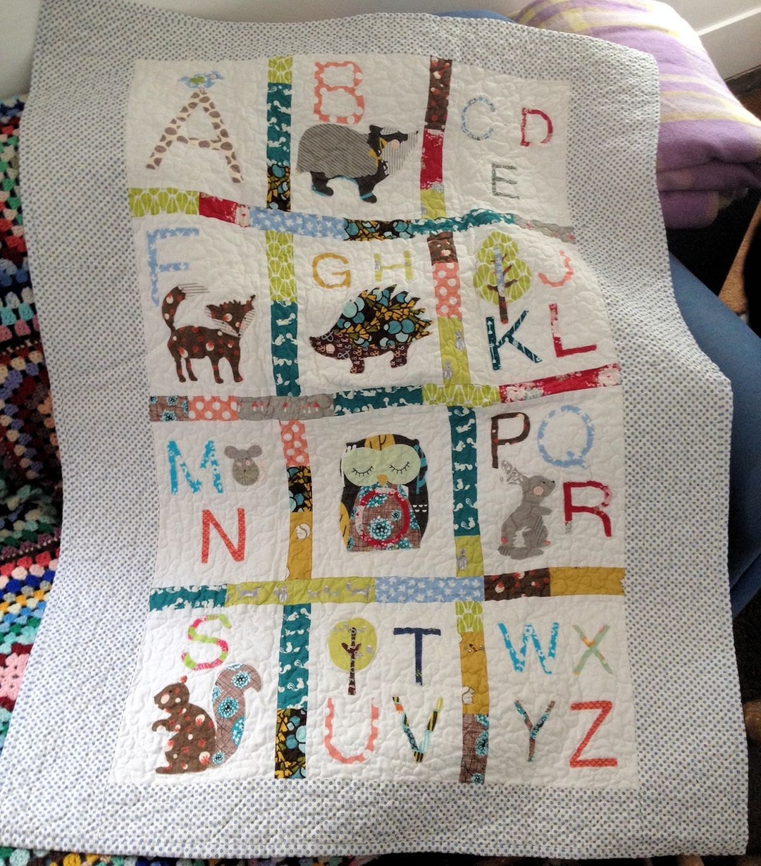 Woodland Alphabet Quilt Pattern Instant Download - Etsy