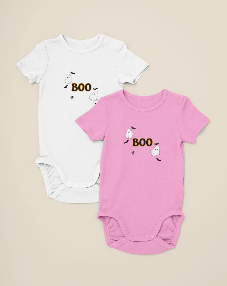 Spooky Boo Onesie, Infant Fine Jersey Bodysuit, Halloween Baby Romper