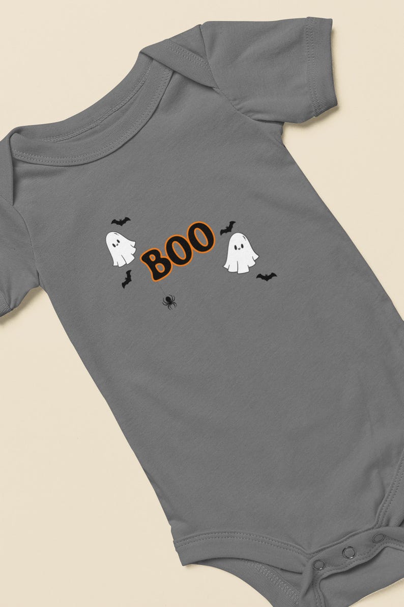 Spooky Boo Onesie, Infant Fine Jersey Bodysuit, Halloween Baby Romper