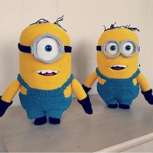 Minion amigurumi crochet pattern, Bob Stuart crochet pattern plushie toy