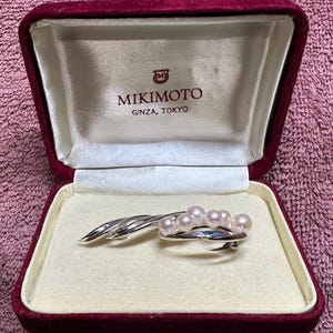 Mikimoto Brooch - Etsy