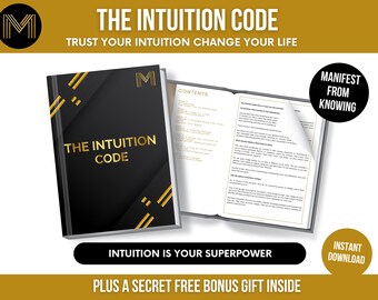 Intuition Code eBook: Manifestation Guide & Daily Tracker (Digital Download)