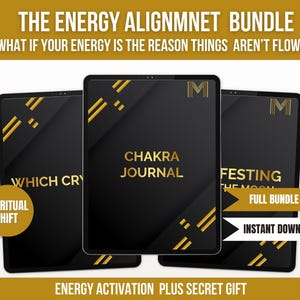 Energy Alignment Bundle: Crystal, Chakra & Moon Guides (Digital Download)