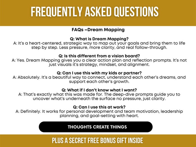 Vision Mapping Journal.pdf Dream Mapping Guide: Goal Setting Mini Journal & Vision Board Workbook ...