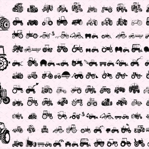 Pacchetto SVG trattore: clipart camion agricoli, file tagliati (download digitale)