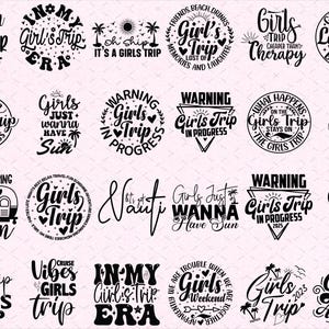 Girls trip SVG Bundle, Girls weekend svg, Girls Trip 2025 Svg, Besties trip svg, Girls Vacation Svg, Girls Night Out svg, Road trip svg
