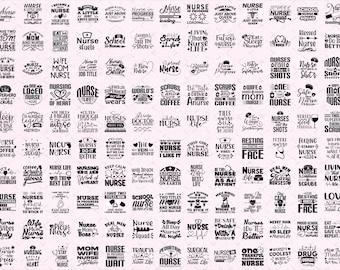 Nurse SVG Bundle: Quotes & Sayings for Cricut (Digital Download)