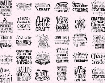 Crafters SVG Bundle, Craft SVG, Crafting SVG, Craft Room svg, Funny craft quote svg, Vinyl svg, Sewing svg, Scrapbooking, Cut File Cricut
