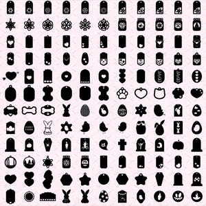 Keychain Laser Cut Files, Keyring Design Files For Laser Cutting, Keychain Glowforge Cut Templates, Keychain Svg, Svg For Cricut, DXF file