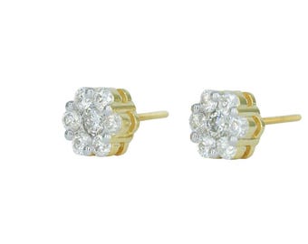 18950: Small Yellow Flower Earring