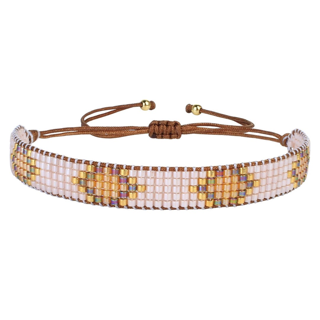 KELITCH Bracciale Intrecciato Miyuki Con Perline – Gioiello Fatto A Mano, Modello Leopardo, Regalo Unico Per Donna - 4