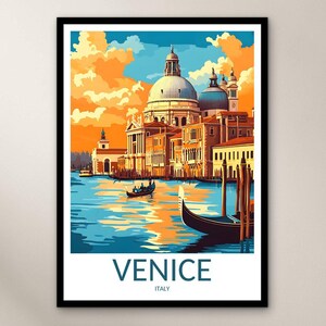 Poster di viaggio di Venezia, stampa artistica da parete, poster dell&#39;Italia, regalo per la decorazione della casa, arte da parete dell&#39;Europa