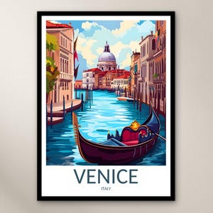 Poster di viaggio di Venezia, stampa artistica da parete, poster dell&#39;Italia, regalo per la decorazione della casa, arte da parete dell&#39;Europa