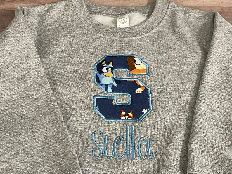 Custom Toddler Sweatshirt Little Sleepies Embroidered, Custom Child Sweatshirt, Personalized Name Crewneck Toddler, MINI crewneck image 3