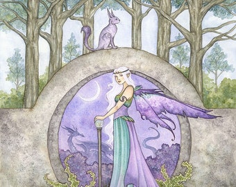 SIGNED 8x10 PRINT The Night Gate fairy art by Amy Brown