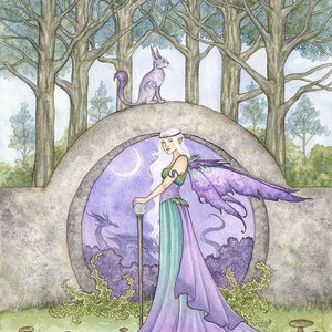 SIGNED 8x10 PRINT The Night Gate fairy art by Amy Brown