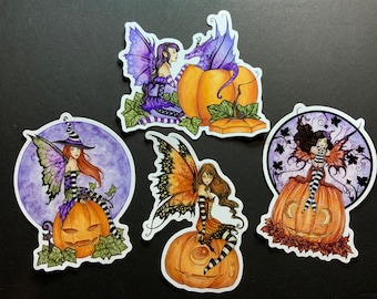 SALE STICKER SET Halloween fairies  by Amy Brown