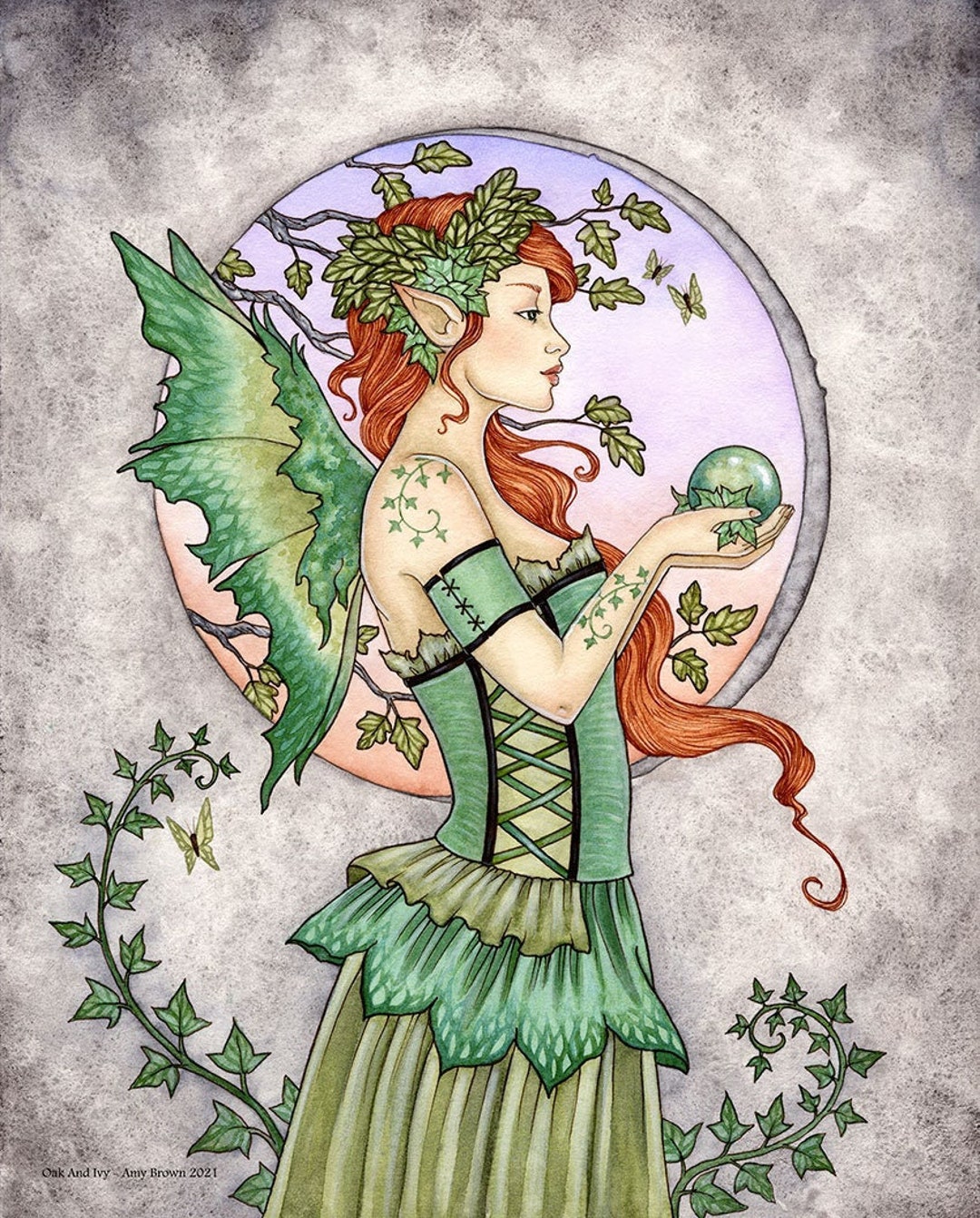 SIGNED 8x10 PRINT Oak and Ivy Fairy Art by Amy Brown - Etsy