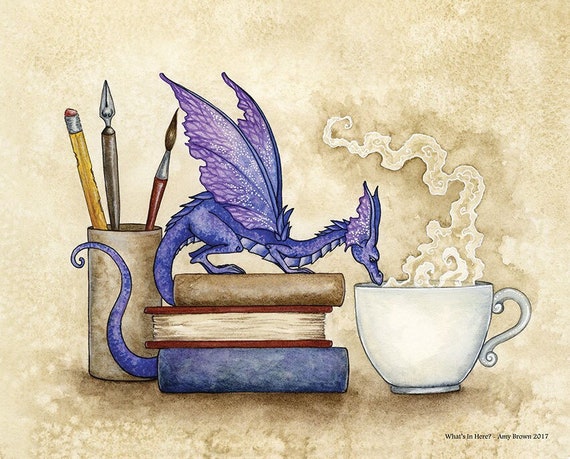 Amy Brown Faery Fairy Print Gift Note Card I Need Coffee Fantasy Art Mug Cup 
