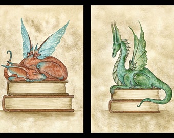 5x7 MINIPRINT SET Book Dragons by Amy Brown