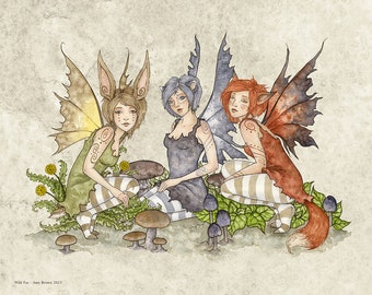 SIGNED 8x10 PRINT Wild Fae by Amy Brown