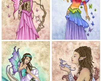 SIGNED 5x7 PRINT SET A Fairies by Amy Brown