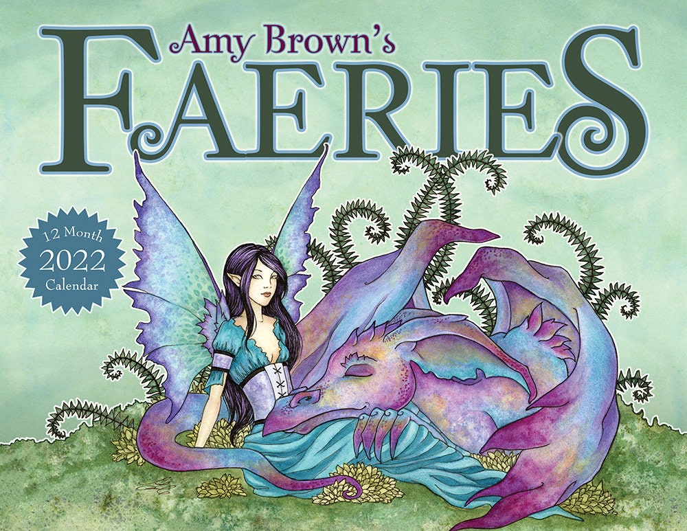 2022 Calendar fantasy fairy dragon by Amy Brown | Etsy