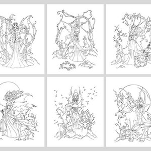 Digital Download Coloring Book Faery Queens Vol 1 by Amy Brown - Etsy