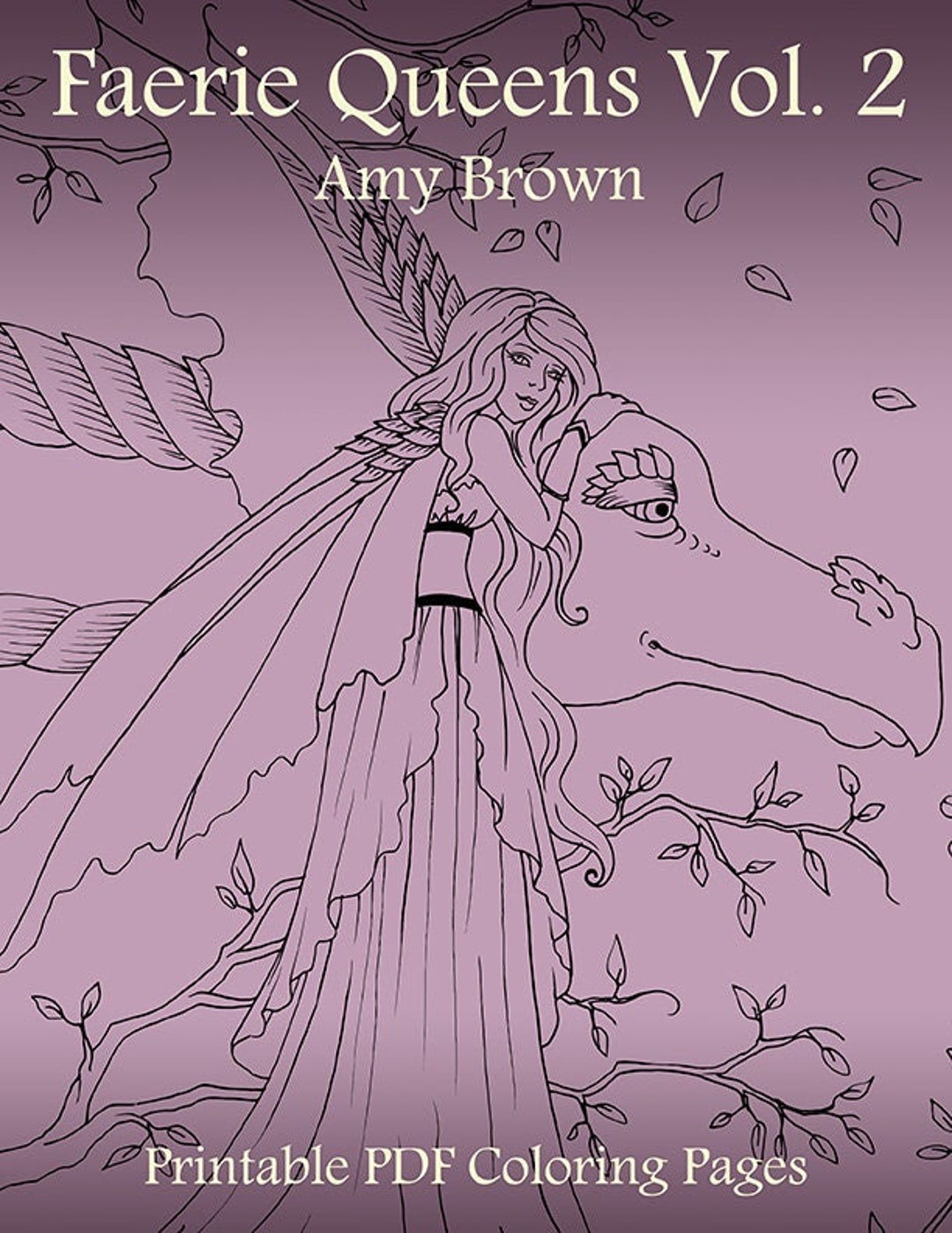Digital Download Coloring Book Faery Queens Vol 2 by Amy Brown - Etsy