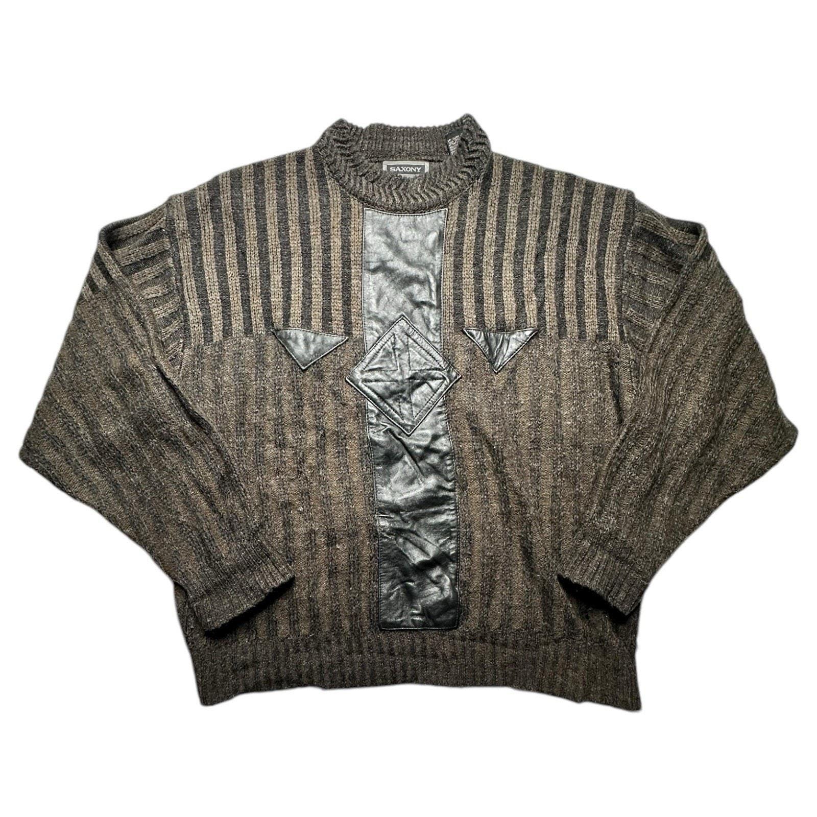 90s SAXONY Leather×3Dknit s-l400.jpg