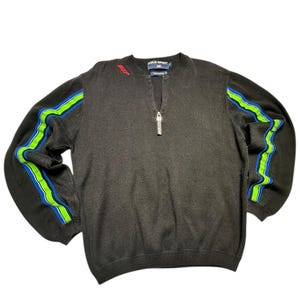 Vintage Polo Ralph Lauren Sport 1/4 Zip Sweater Size Large