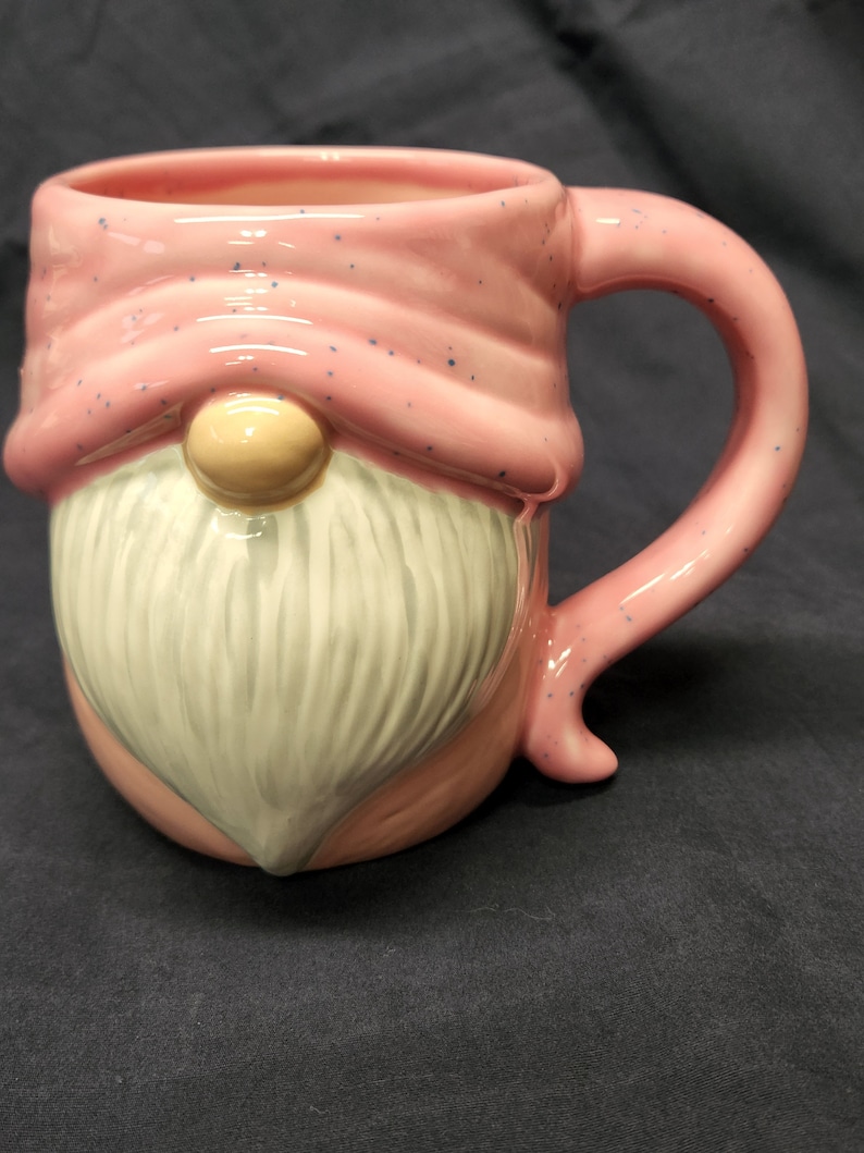 Hand Painted Ceramic Gnome Mug image 4