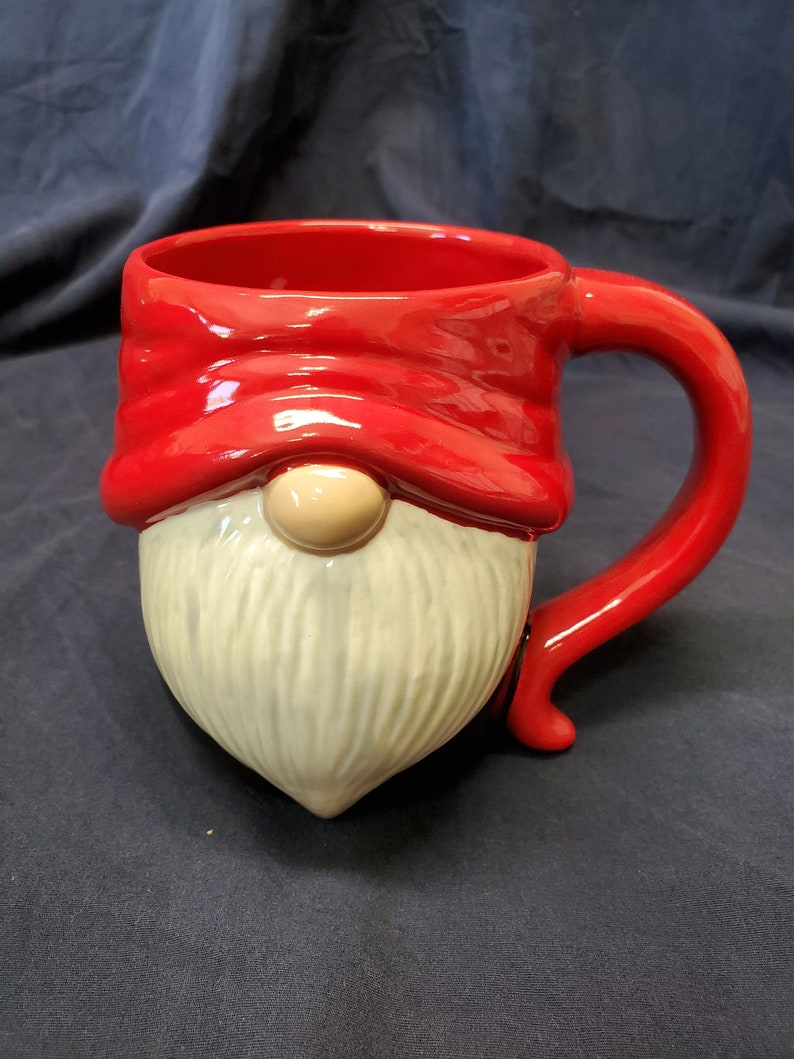 Hand Painted Ceramic Gnome Mug image 2