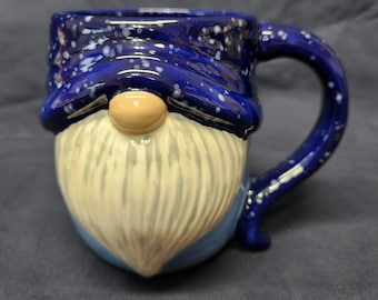 Hand Painted Ceramic Gnome Mug