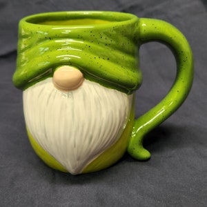 Hand Painted Ceramic Gnome Mug image 5