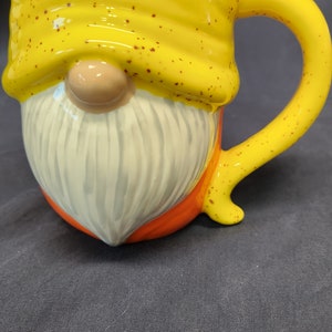 Hand Painted Ceramic Gnome Mug image 6