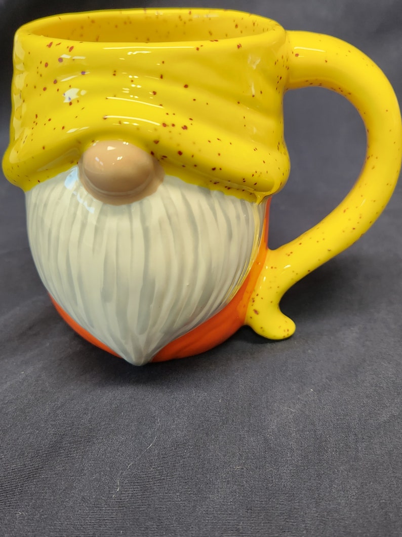 Hand Painted Ceramic Gnome Mug image 6