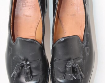 Allen Edmonds Black Leather With Tassel Penny Loafers Size 11