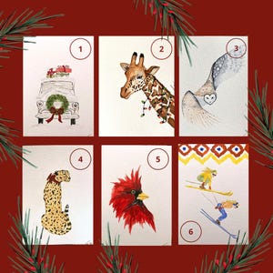 Postales navideñas hechas a mano