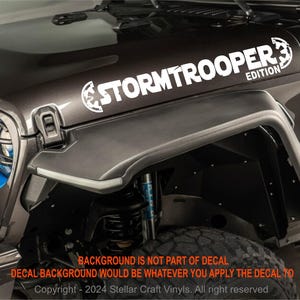 Stormtrooper Distressed Edition Vinyl Decal - Car, Truck, SUV