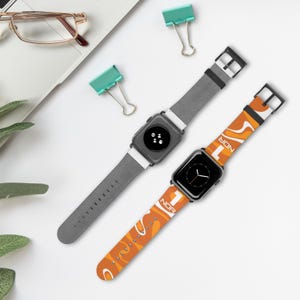Apple Watch Band | Lando Norris 4/1 Fan Band | Motorsport Design | Orange Racing Design | Premium Faux Leather | Watch Strap F1 fans image 7