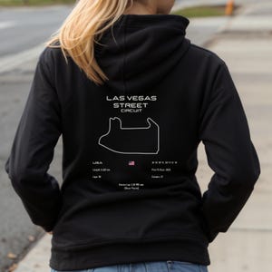 Las Vegas Circuit Hoodie | Las Vegas Track Map | Warm & Durable | Classic Motorsport Look