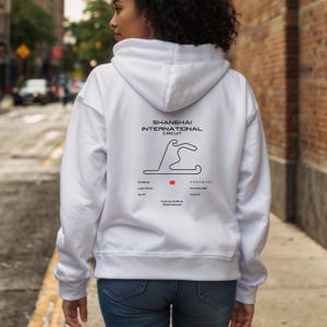 Shanghai Circuit Hoodie | Shanghai Track Map | Warm & Durable | Classic Motorsport Look