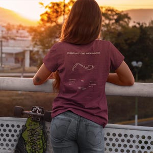 Monaco Grand Prix Circuit T-Shirt | Monaco GP Track Map | Classic Fit | 100% Cotton | Durable & Comfortable | Motorsport Action