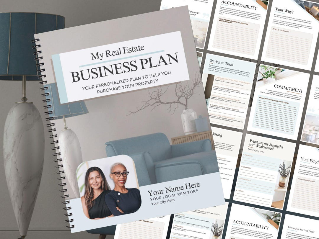 Real Estate Business Plan: Customizable Canva Template (digital ...